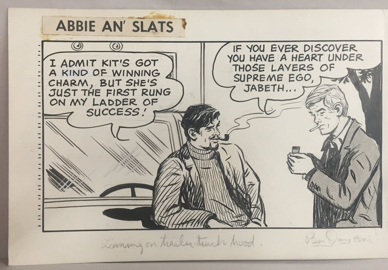 Abbie An' Slats Daily Comic Strip Original Art by Raeburn Van Buren 6-17-1967   - TvMovieCards.com