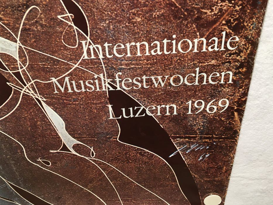 Erni Hans - Internationale Musikfestwochen Luzern 1969 Large Poster 35 x 50"   - TvMovieCards.com