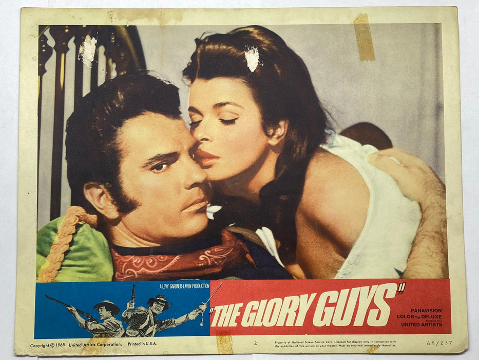 1965 The Glory Guys #2 Lobby Card 11x14 Tom Tryon Harve Presnell Senta Berger   - TvMovieCards.com