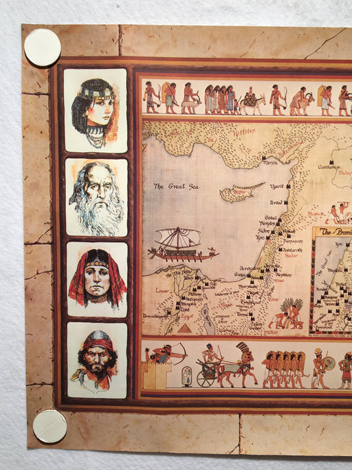 Ron Toelke Signed Poster Print 1980 - "The Lands of the Children of the Lion"   - TvMovieCards.com