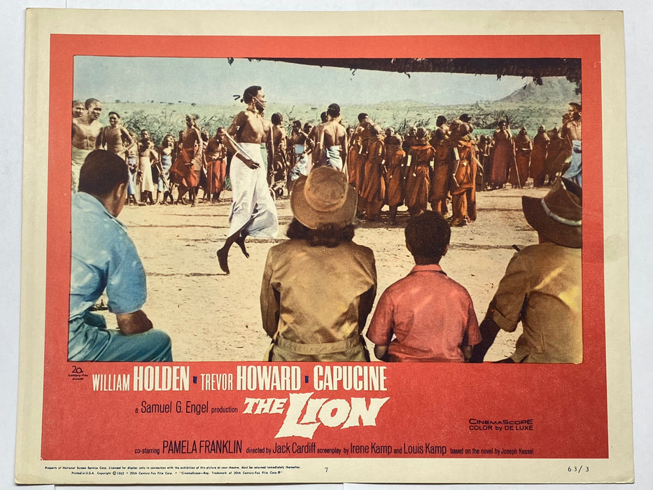 1962 The Lion #7 Lobby Card 11x14 William Holden Trevor Howard Capucine   - TvMovieCards.com