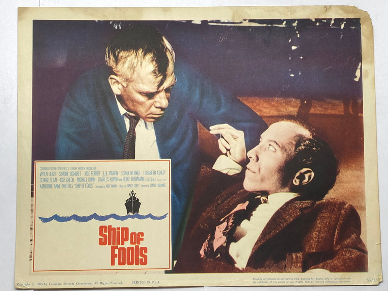 1965 Ship of Fools Lobby Card 11x14 Vivien Leigh Simone Signoret José Ferrer   - TvMovieCards.com