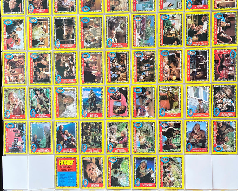 1987 Harry and Hendersons Movie Vintage Base Card Set 77 Cards 22 Stickers   - TvMovieCards.com