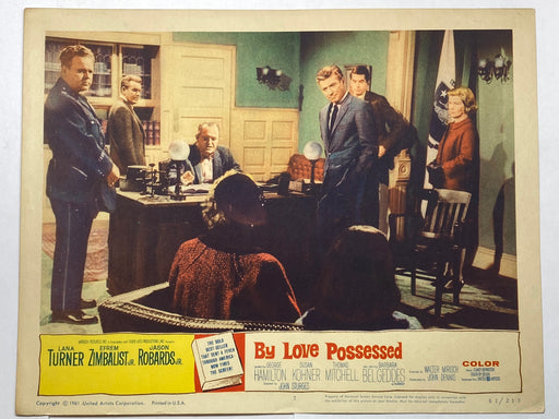 1961 By Love Possessed 11x14 #7 Lobby Card Lana Turner Jason Robards   - TvMovieCards.com