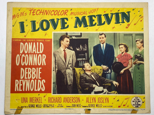 1953 I Love Melvin 11x14 Lobby Card #2 Donald O'Connor, Debbie Reynolds   - TvMovieCards.com