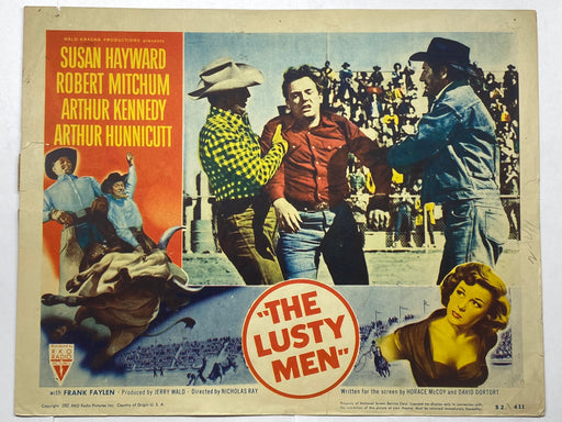 1952 The Lusty Men Lobby Card 11x14 Susan Hayward Robert Mitchum   - TvMovieCards.com