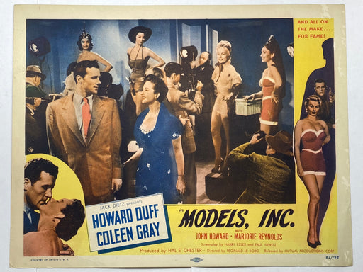 1952 Models Inc. Lobby Card 11x14 Howard Duff Coleen Gray John Howard   - TvMovieCards.com