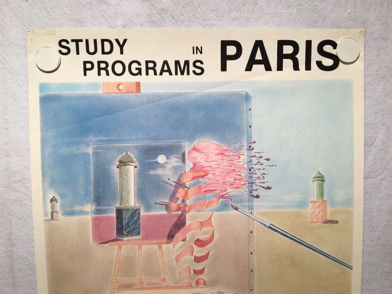 J.F. Aime "Study Programs in Paris" Paris American Academy Poster   - TvMovieCards.com