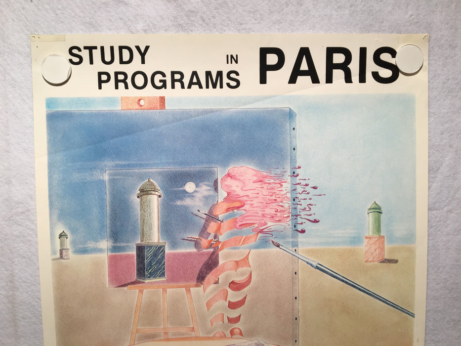 J.F. Aime "Study Programs in Paris" Paris American Academy Poster   - TvMovieCards.com