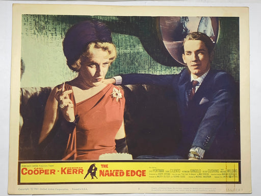 1961 The Naked Edge #8 Lobby Card 11x14 Gary Cooper Deborah Kerr Eric Portman   - TvMovieCards.com