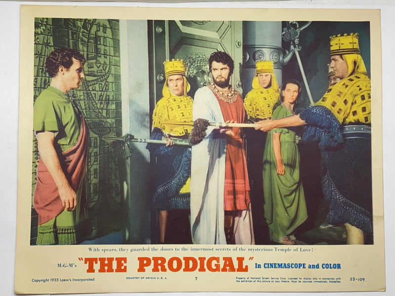 1955 The Prodigal 11x14 Lobby Card #7 Lana Turner Edmund Purdom Louis Calhern   - TvMovieCards.com