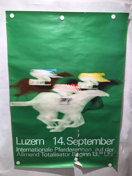 Zeugin Mark / Bruggmann International Horse Racing Luzern Large Poster 35 x 50"   - TvMovieCards.com