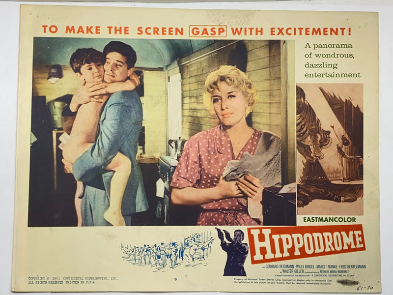 1959 Hippodrome #8 Lobby Card 11x14 Gerhard Riedmann Margit Nünke Willy Birgel   - TvMovieCards.com
