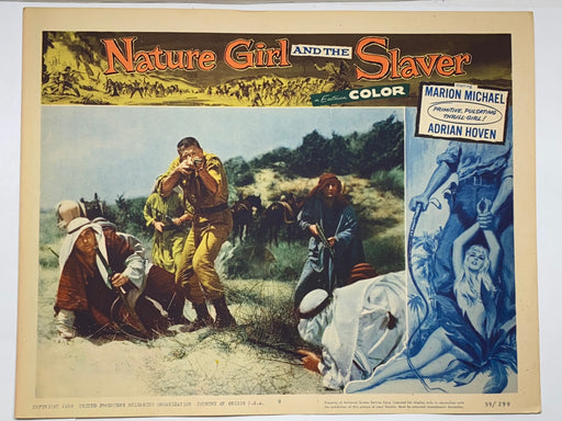 1957 Nature Girl and the Slaver #8 Lobby Card 11x14 Marion Michael Adrian Hoven   - TvMovieCards.com
