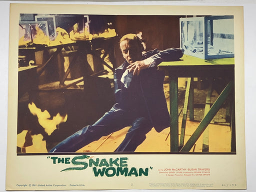 1961 The Snake Woman #2 Lobby Card 11x14 John McCarthy Susan Travers   - TvMovieCards.com
