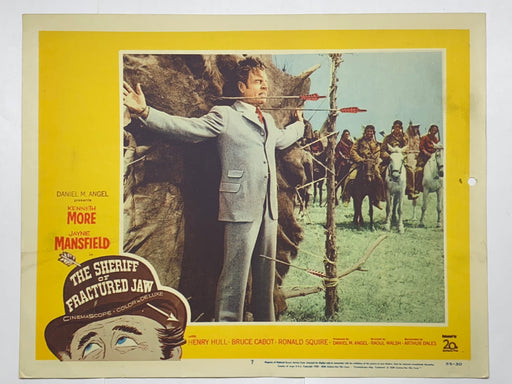 1958 The Sheriff of Fractured Jaw Lobby Card 11x14 Kenneth More Jayne Mansfield   - TvMovieCards.com
