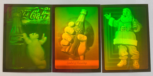 Coca Cola Coke Super Premium Mirage Hologram Chase Card Set 3 Cards   - TvMovieCards.com
