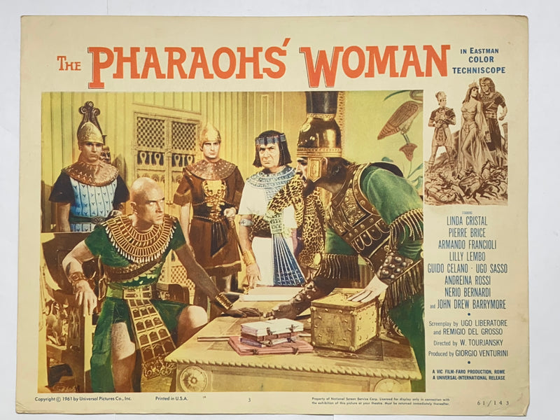 1960 The Pharaohs' Woman 11x14 Lobby Card #3 Linda Cristal Pierre Brice   - TvMovieCards.com