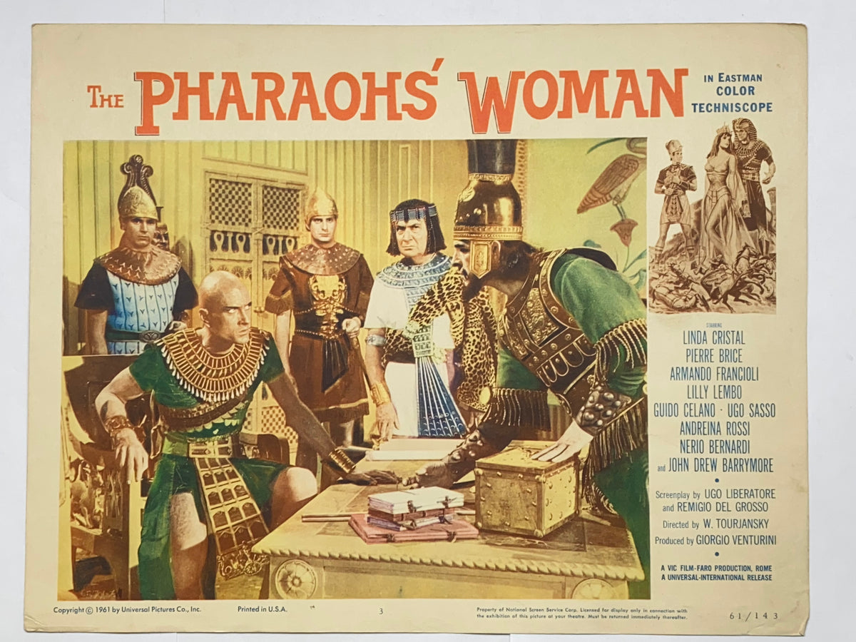 1960 The Pharaohs' Woman 11x14 Lobby Card #3 Linda Cristal Pierre Bric ...