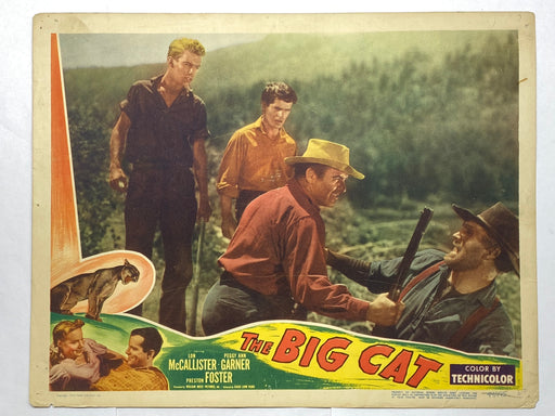1949 The Big Cat 11x14 #7 Lobby Card Lon McCallister Peggy Ann Garner   - TvMovieCards.com