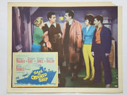 1961 Sail a Crooked Ship Lobby Card 11x14 Robert Wagner Dolores Hart Carolyn Jon - TvMovieCards.com