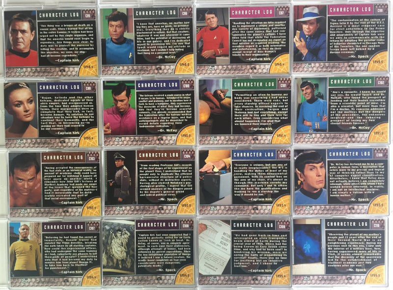 Star Trek The Original Series 2 TOS Character Log Chase Card Set 52 Cards Skybox - TvMovieCards.com
