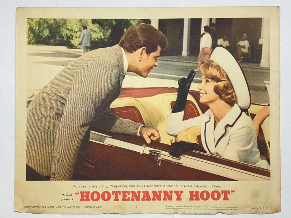 1963 Hootenanny Hoot #2 Lobby Card 11x14 Peter Breck Ruta Lee Joby Baker   - TvMovieCards.com