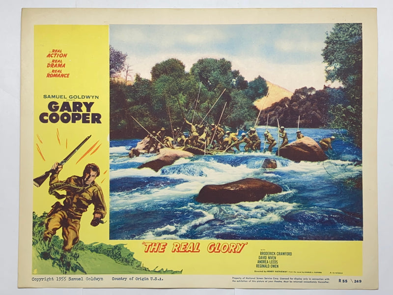 1955R The Real Glory #8 Lobby Card 11x14 Gary Cooper David Niven Andrea Leeds   - TvMovieCards.com