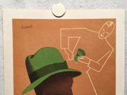 Vintage Italian BANTAM Hat Poster by BOCCASILE - Cervo - Italia Decor   - TvMovieCards.com