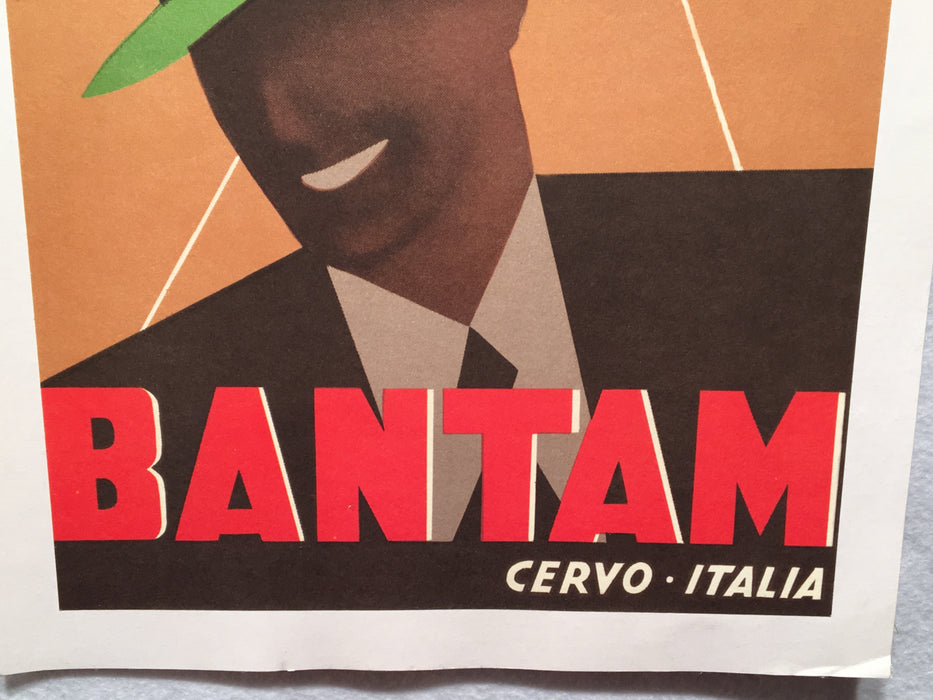 Vintage Italian BANTAM Hat Poster by BOCCASILE - Cervo - Italia Decor   - TvMovieCards.com