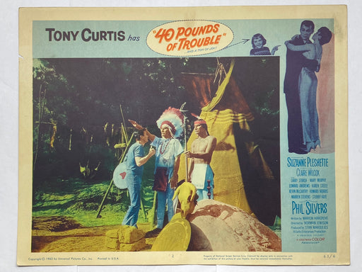 1962 40 Pounds of Trouble #2 Lobby Card 11x14 Tony Curtis Phil Silvers   - TvMovieCards.com