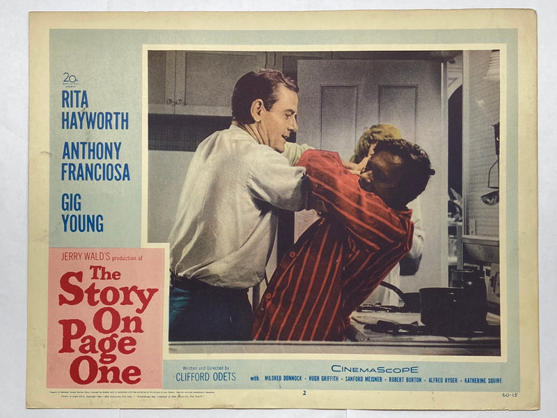 1959 The Story on Page One #2 Lobby Card 11x14 Rita Hayworth Anthony Franciosa   - TvMovieCards.com