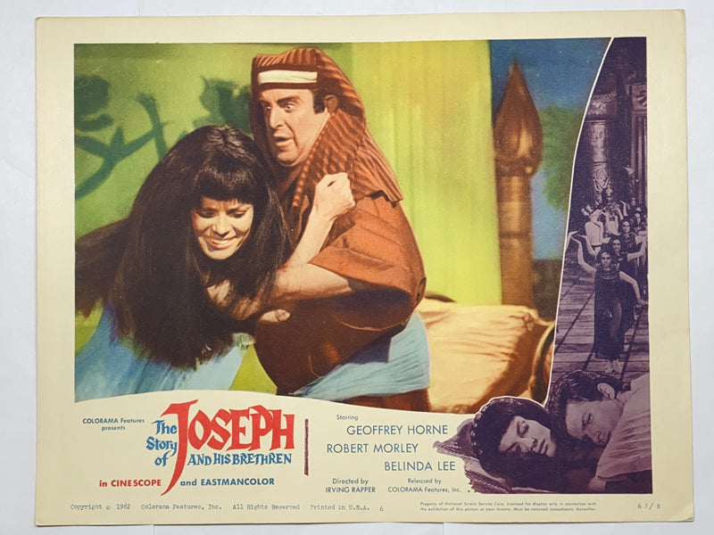 1962 Joseph and His Brethren #6 Lobby Card 11x14 Marietto Geoffrey Horne   - TvMovieCards.com