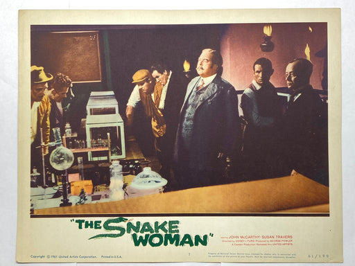 1961 The Snake Woman #7 Lobby Card 11x14 John McCarthy Susan Travers   - TvMovieCards.com