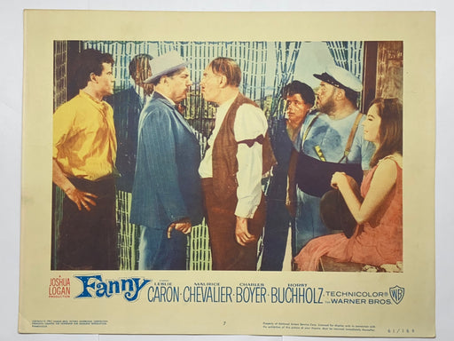 1961 Fanny #7 Lobby Card 11x14 Leslie Caron Maurice Chevalier Charles Boyer   - TvMovieCards.com