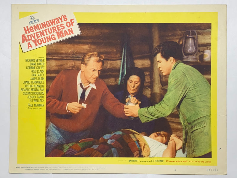 1962 Hemingway's Adventures of a Young Man #4 Lobby Card 11x14 Richard Beymer   - TvMovieCards.com