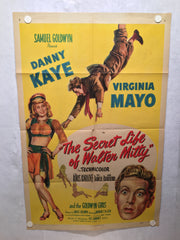 The Secret Life of Walter Mitty 1947 1SH 1 Sheet Movie Poster 27x41   - TvMovieCards.com