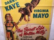 The Secret Life of Walter Mitty 1947 1SH 1 Sheet Movie Poster 27x41   - TvMovieCards.com