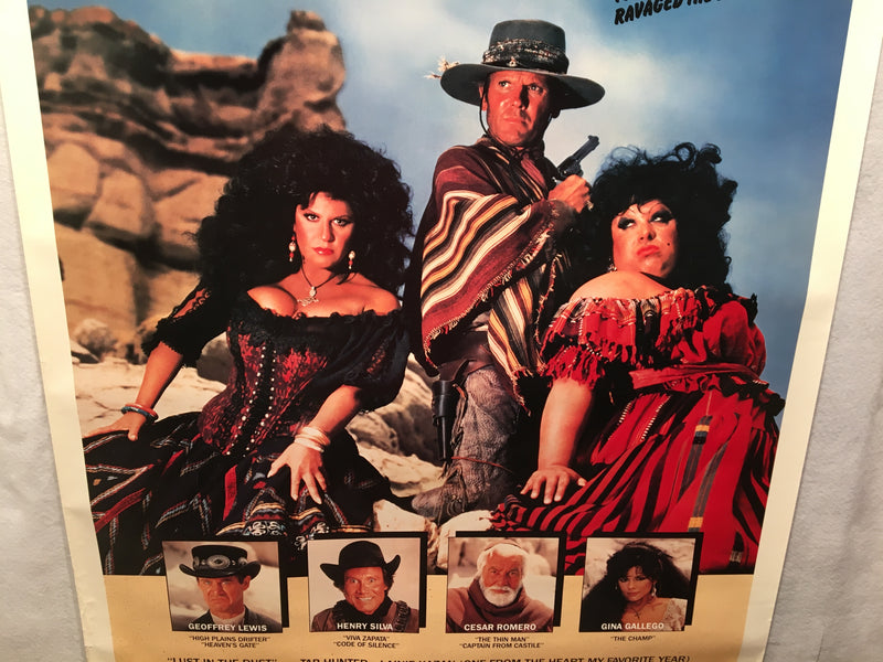 Lust in the Dust 1985 1SH 1 Sheet Movie Poster 27x41 Tab Hunter Divine Kazan   - TvMovieCards.com