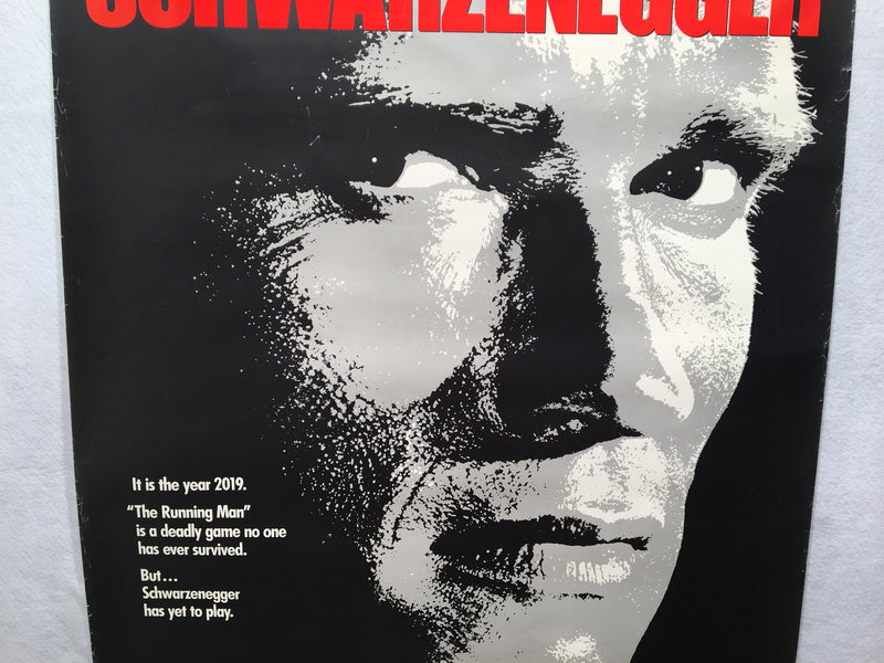 The Running Man 1987 1SH 1 Sheet Movie Poster 27x41 Arnold Schwarzenegger   - TvMovieCards.com