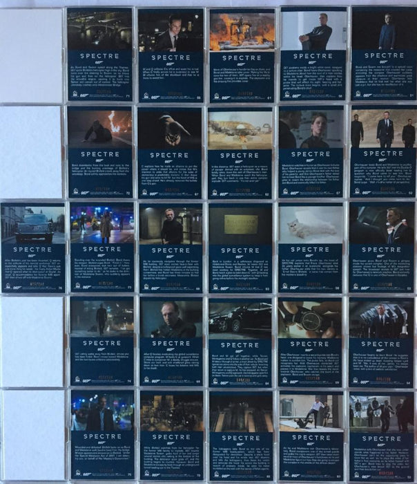 James Bond Archives 2016 Spectre Numbered Gold Parallel Card Set 76 Cards   - TvMovieCards.com