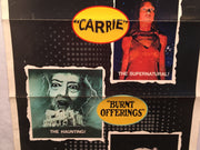 UA's Terror Trio 1977 1SH 1 Sheet Movie Poster 27x41 Carrie, Burnt, Audrey Rose   - TvMovieCards.com
