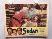 Sudan (1945) Lobby Card 1950 Reissue Maria Montez Jon Hall Turhan Bey #2   - TvMovieCards.com