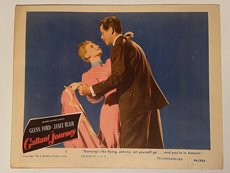 1946 Gallant Journey #6 Lobby Card 11 x 14 Glenn Ford, Janet Blair, Charles Rugg   - TvMovieCards.com