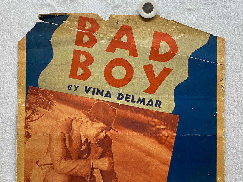 1935 Original Bad Boy Insert 14 x 36 Movie Poster James Dunn, Dorothy Wilson   - TvMovieCards.com