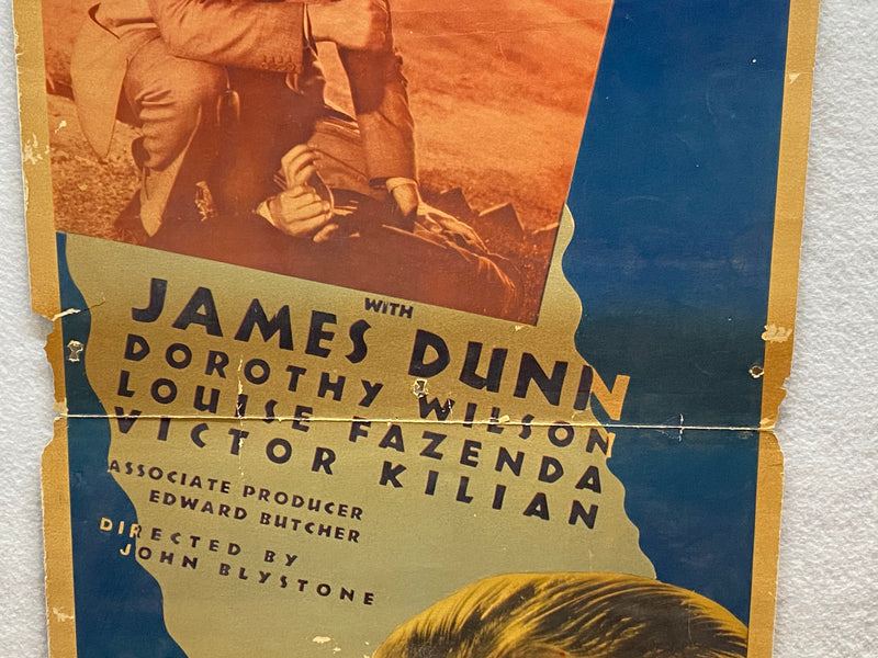 1935 Original Bad Boy Insert 14 x 36 Movie Poster James Dunn, Dorothy Wilson   - TvMovieCards.com
