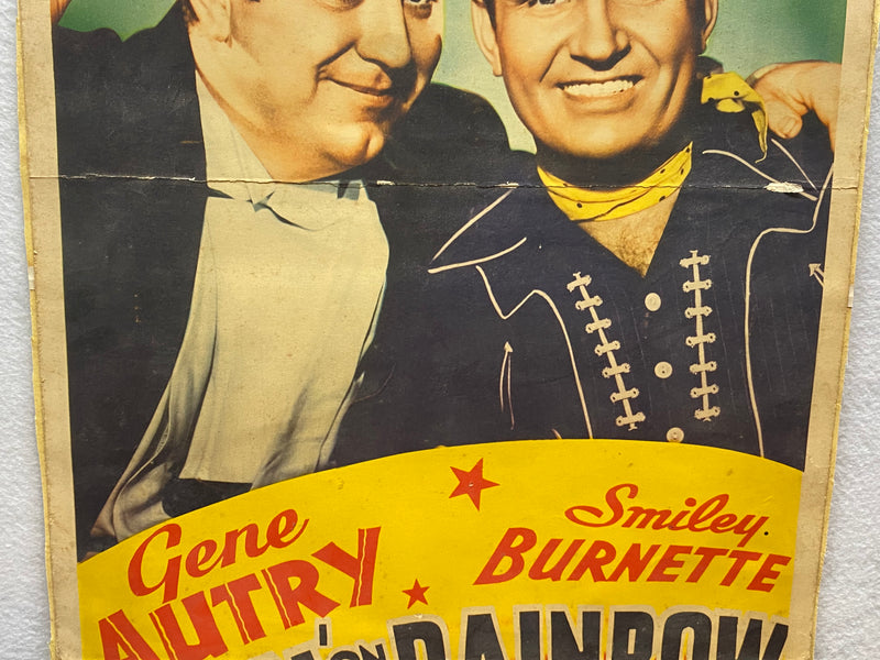 1941 Original Ridin' On a Rainbow Insert 14x36 Movie Poster Gene Autry Mary Lee   - TvMovieCards.com