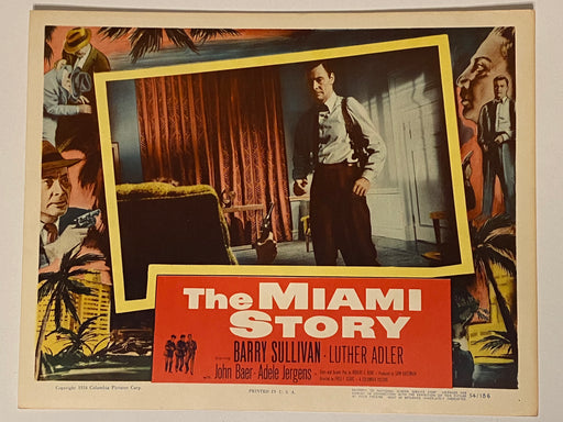 1954 The Miami Story Lobby Card 11x14 Barry Sullivan, Luther Adler, John Baer   - TvMovieCards.com