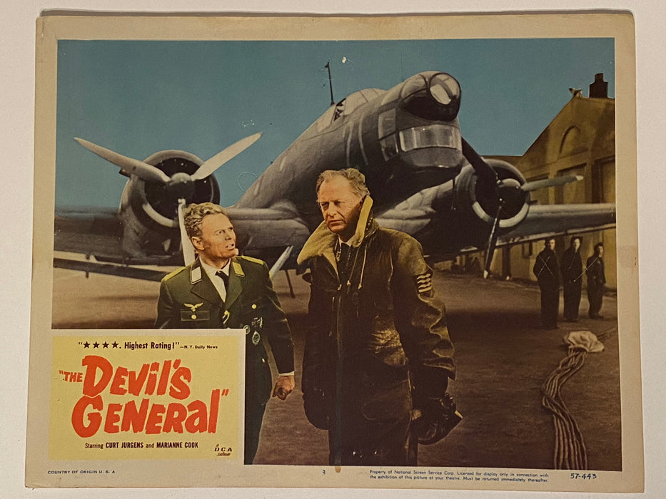 1955 The Devil's General #3 Lobby Card 11x14 Curd Jürgens, Viktor de Kowa   - TvMovieCards.com