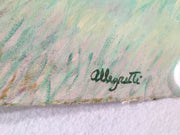 MARJORIE ALLEGRETTI (20TH CENTURY) Cannon Hill Pines Landscape Oil Paper Signed   - TvMovieCards.com